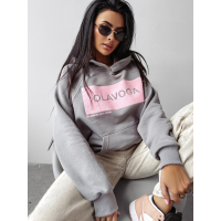 BLUZA DRESOWA DAMSKA OVERSIZE OLAVOGA SWEET ROLL GRAY
