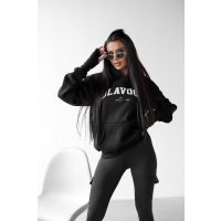 BLUZA DRESOWA DAMSKA OVERSIZE OLAVOGA TRODE BLACK