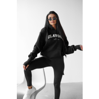 BLUZA DRESOWA DAMSKA OVERSIZE OLAVOGA TRODE BLACK