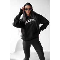 BLUZA DRESOWA DAMSKA OVERSIZE OLAVOGA TRODE BLACK