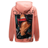 BLUZA DRESOWA DAMSKA OVERSIZE PRINT OLAVOGA COLLAGE ŁOSOŚ