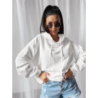 BLUZA DRESOWA DAMSKA OVERSIZE PRINT OLAVOGA COLLAGE ECRU