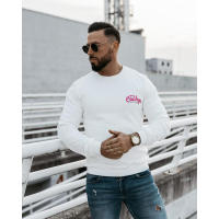 BLUZA MĘSKA BAWEŁNIANA SLIM PRINT MEN LUPUS ECRU