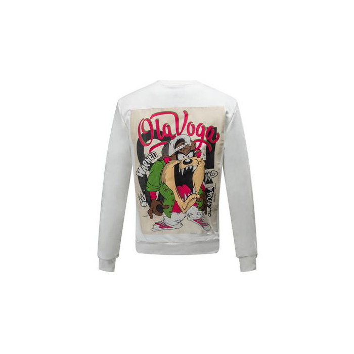 BLUZA MĘSKA BAWEŁNIANA SLIM PRINT MEN LUPUS ECRU