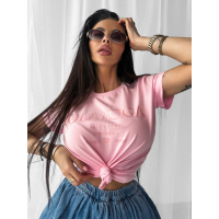 BLUZKA T-SHIRT DAMSKI OVERSIZE OLAVOGA IDYLLIC PINK
