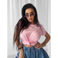 BLUZKA T-SHIRT DAMSKI OVERSIZE OLAVOGA IDYLLIC PINK