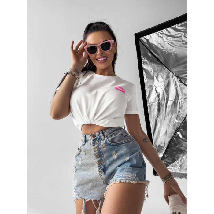 BLUZKA T-SHIRT DAMSKI OVERSIZE OLAVOGA MYSTICAL ECRU
