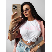 BLUZKA T-SHIRT DAMSKI OVERSIZE OLAVOGA PARIS NANTE ECRU
