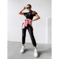 BLUZKA T-SHIRT DAMSKI OVERSIZE OLAVOGA PURNITO BLACK