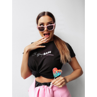 BLUZKA T-SHIRT DAMSKI OVERSIZE OLAVOGA PURNITO BLACK
