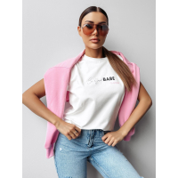 BLUZKA T-SHIRT DAMSKI OVERSIZE OLAVOGA PURNITO ECRU