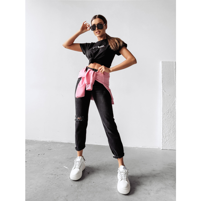 BLUZKA T-SHIRT DAMSKI OVERSIZE OLAVOGA PURNITO BLACK