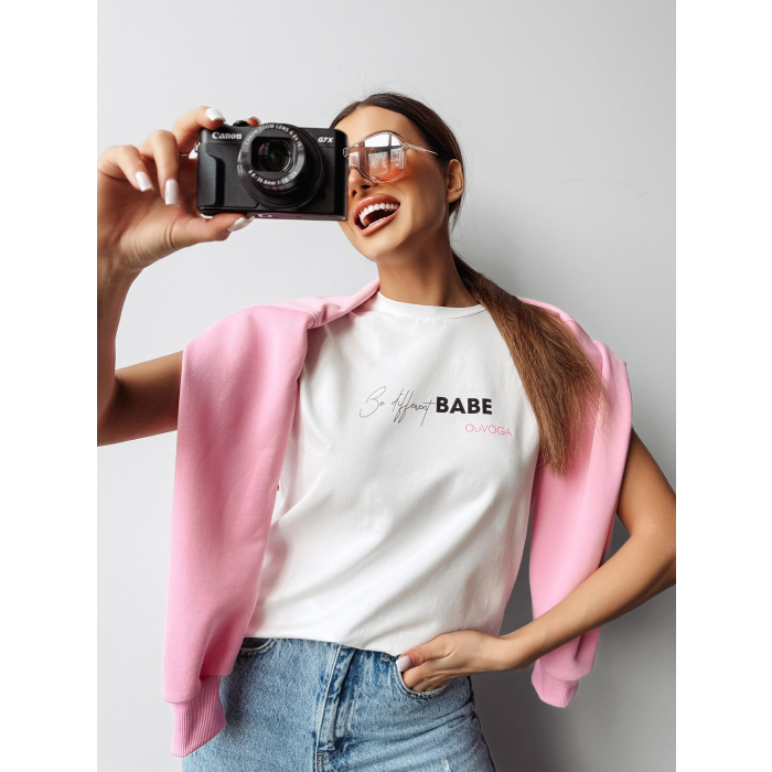 BLUZKA T-SHIRT DAMSKI OVERSIZE OLAVOGA PURNITO ECRU