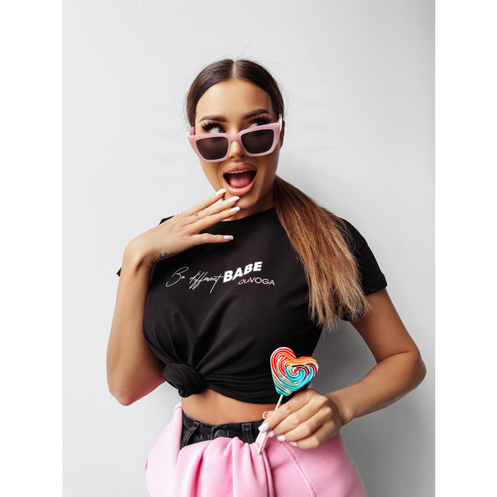 BLUZKA T-SHIRT DAMSKI OVERSIZE OLAVOGA PURNITO BLACK
