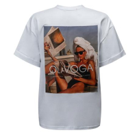 BLUZKA T-SHIRT DAMSKI OVERSIZE PRINT OLAVOGA INVIS WHITE