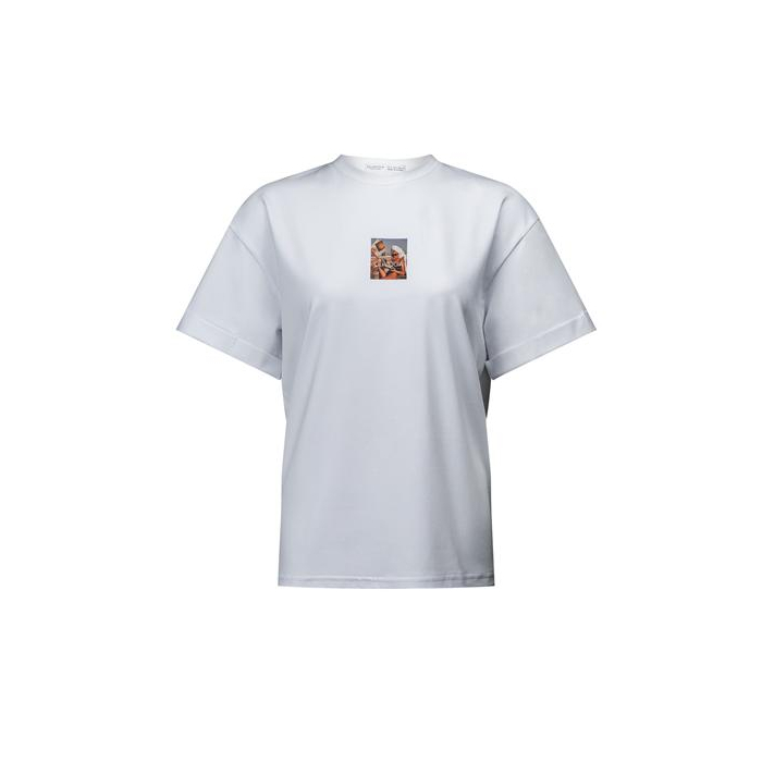 BLUZKA T-SHIRT DAMSKI OVERSIZE PRINT OLAVOGA INVIS WHITE