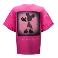 BLUZKA T-SHIRT DAMSKI OVERSIZE PRINT OLAVOGA THEBES AMARANT