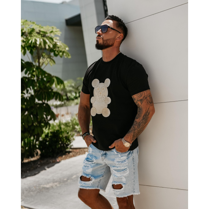 BLUZKA T-SHIRT MĘSKI MIŚ OLAVOGA MEN SAINZ BLACK