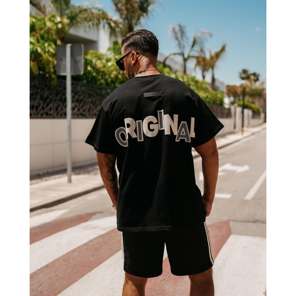 BLUZKA T-SHIRT MĘSKI OLAVOGA MEN CONVEX BLACK