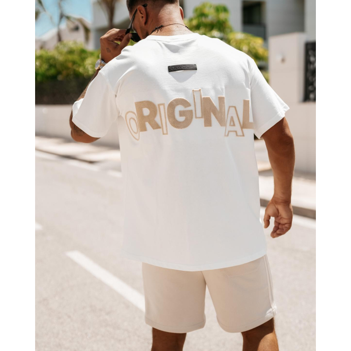 BLUZKA T-SHIRT MĘSKI OLAVOGA MEN CONVEX ECRU