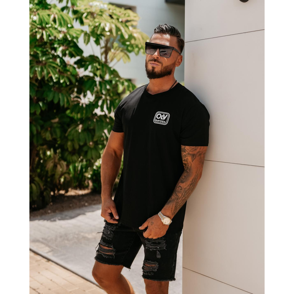 BLUZKA T-SHIRT MĘSKI OLAVOGA MEN ESKAL BLACK