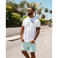BLUZKA T-SHIRT MĘSKI OLAVOGA MEN ESKAL ECRU