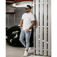 BLUZKA T-SHIRT MĘSKI OLAVOGA MEN HERITAGE ECRU