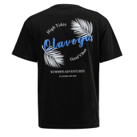 BLUZKA T-SHIRT MĘSKI OLAVOGA MEN PALM WAVE BLACK