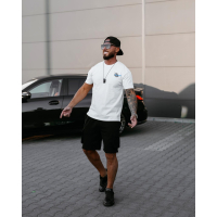 BLUZKA T-SHIRT MĘSKI OLAVOGA MEN PALM WAVE ECRU