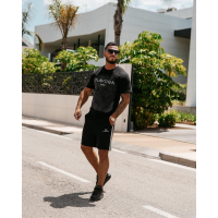 BLUZKA T-SHIRT MĘSKI OLAVOGA MEN SMOKE BLACK