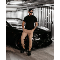 BLUZKA T-SHIRT MĘSKI OVERSIZE 3D OLAVOGA MEN VALOUR BLACK