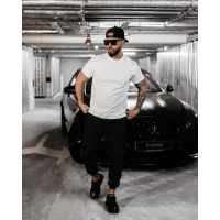 BLUZKA T-SHIRT MĘSKI OVERSIZE 3D OLAVOGA MEN VALOUR ECRU