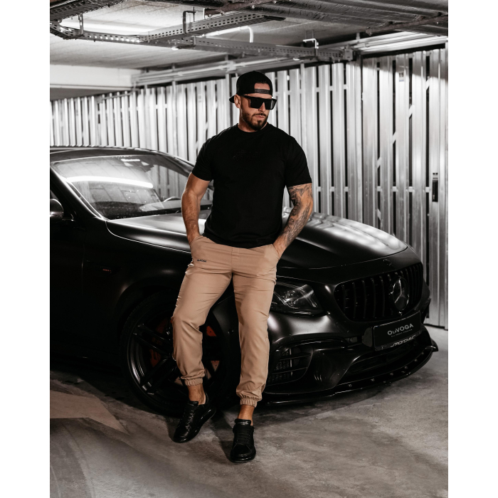 BLUZKA T-SHIRT MĘSKI OVERSIZE 3D OLAVOGA MEN VALOUR BLACK