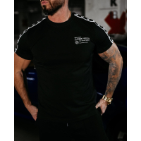 BLUZKA T-SHIRT MĘSKI OVERSIZE LAMPAS LOGO OLAVOGA MEN WIRED BLACK