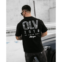 BLUZKA T-SHIRT MĘSKI OVERSIZE OLAVOGA MEN BAKAR BLACK