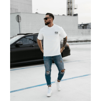 BLUZKA T-SHIRT MĘSKI OVERSIZE OLAVOGA MEN BAKAR ECRU