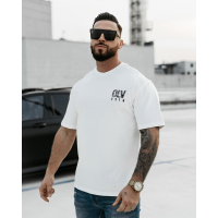 BLUZKA T-SHIRT MĘSKI OVERSIZE OLAVOGA MEN BAKAR ECRU