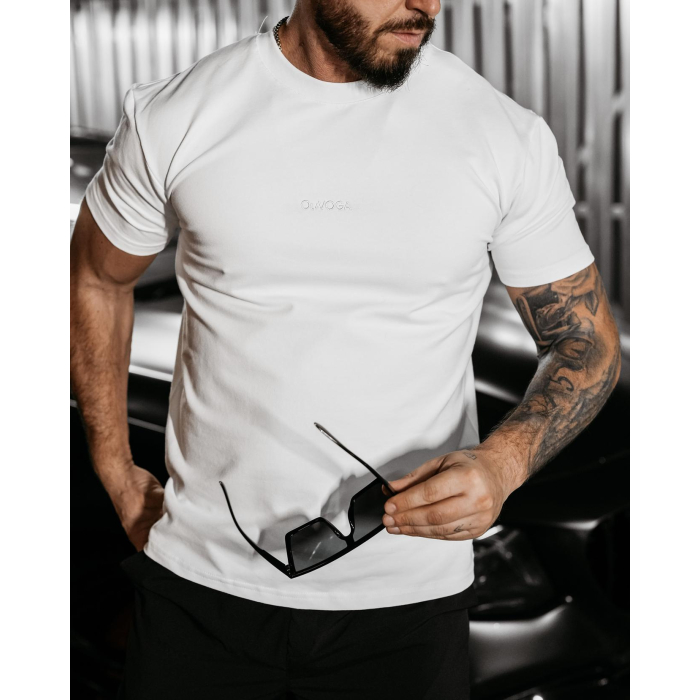 BLUZKA T-SHIRT MĘSKI OVERSIZE OLAVOGA MEN BERGO ECRU