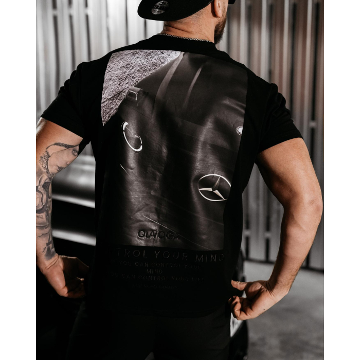 BLUZKA T-SHIRT MĘSKI OVERSIZE OLAVOGA MEN BERGO BLACK