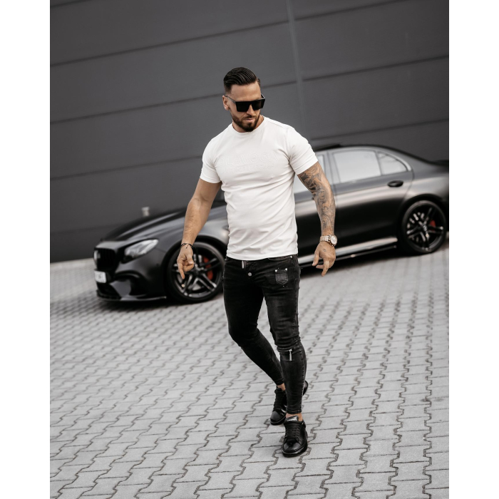 BLUZKA T-SHIRT MĘSKI OVERSIZE OLAVOGA MEN COELLO ECRU