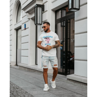 BLUZKA T-SHIRT MĘSKI OVERSIZE OLAVOGA MEN COMPRE ECRU