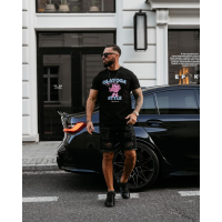 BLUZKA T-SHIRT MĘSKI OVERSIZE OLAVOGA MEN COMPRE BLACK
