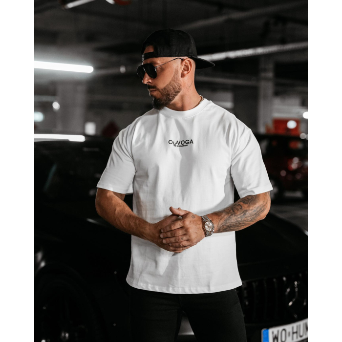 BLUZKA T-SHIRT MĘSKI OVERSIZE OLAVOGA MEN CONELI ECRU