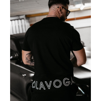 BLUZKA T-SHIRT MĘSKI OVERSIZE OLAVOGA MEN DARK MODE BLACK