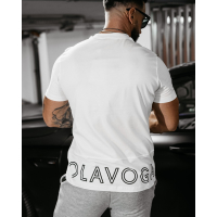 BLUZKA T-SHIRT MĘSKI OVERSIZE OLAVOGA MEN DARK MODE ECRU
