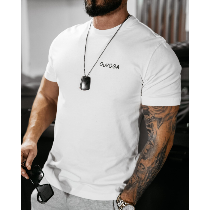 BLUZKA T-SHIRT MĘSKI OVERSIZE OLAVOGA MEN DARK MODE ECRU