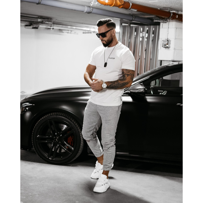 BLUZKA T-SHIRT MĘSKI OVERSIZE OLAVOGA MEN DARK MODE ECRU