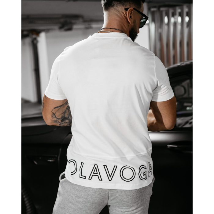 BLUZKA T-SHIRT MĘSKI OVERSIZE OLAVOGA MEN DARK MODE ECRU