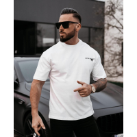 BLUZKA T-SHIRT MĘSKI OVERSIZE OLAVOGA MEN GOOSE ECRU