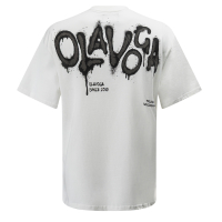 BLUZKA T-SHIRT MĘSKI OVERSIZE OLAVOGA MEN GOOSE ECRU